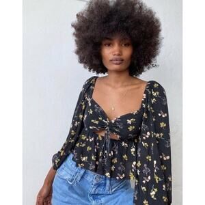 NWT | Urban Outfitters Floral Crop Top, Size M